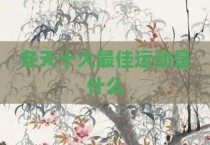 冬天十大最佳运动是什么