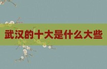武汉的十大是什么大些