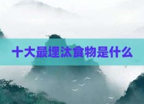 十大最埋汰食物是什么