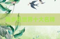 跑步机世界十大名牌