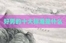 好男的十大标准是什么
