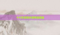 十大失去故乡奥特曼歌曲