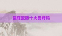 强辉瓷砖十大品牌吗