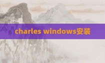 charles windows安装