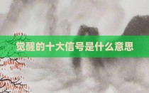觉醒的十大信号是什么意思
