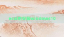 esxi的安装windows10
