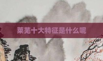 莱芜十大特征是什么呢