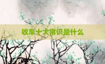 收车十大常识是什么