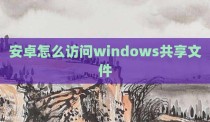 安卓怎么访问windows共享文件