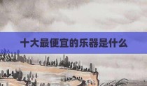 十大最便宜的乐器是什么