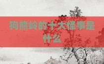 狗熊岭的十大怪事是什么