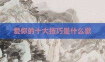 爱你的十大技巧是什么歌