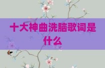 十大神曲洗脑歌词是什么