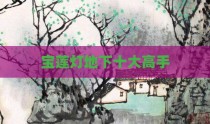 宝莲灯地下十大高手