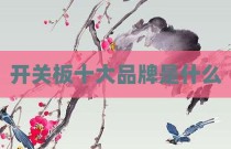 开关板十大品牌是什么