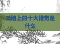 工地上的十大错觉是什么
