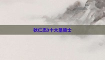 狄仁杰3十大圣骑士
