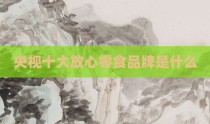 央视十大放心零食品牌是什么