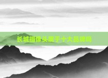 长城摄像头属于十大品牌吗