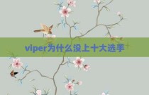 viper为什么没上十大选手