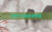 兰州十大最失败项目