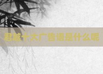 君越十大广告语是什么呢
