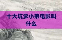 十大坑爹小弟电影叫什么
