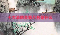 十大消防员第八名是什么