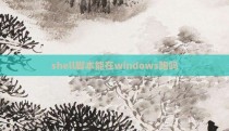 shell脚本能在windows跑吗