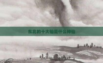 东北的十大仙是什么神仙