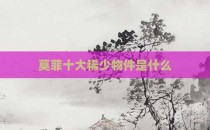 莫菲十大稀少物件是什么