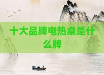 十大品牌电热桌是什么牌