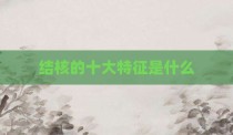 结核的十大特征是什么