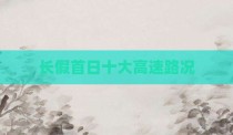 长假首日十大高速路况