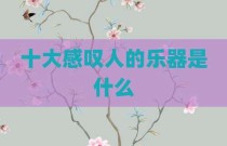 十大感叹人的乐器是什么