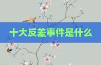 十大反差事件是什么