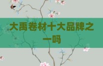 大禹卷材十大品牌之一吗