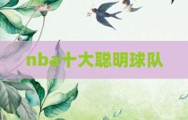 nba十大聪明球队