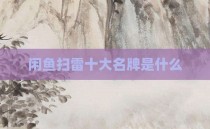 闲鱼扫雷十大名牌是什么
