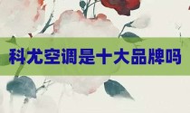 科尤空调是十大品牌吗