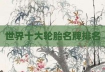 世界十大轮胎名牌排名