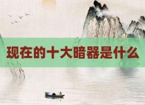 现在的十大暗器是什么