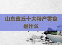 山东章丘十大特产零食是什么