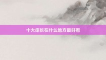 十大痣长在什么地方最好看