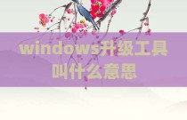 windows升级工具叫什么意思