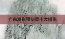 广东发布预制菜十大措施