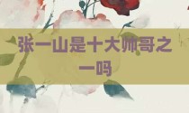 张一山是十大帅哥之一吗