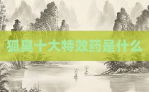 狐臭十大特效药是什么