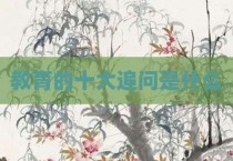 教育的十大追问是什么