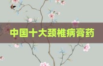 中国十大颈椎病膏药